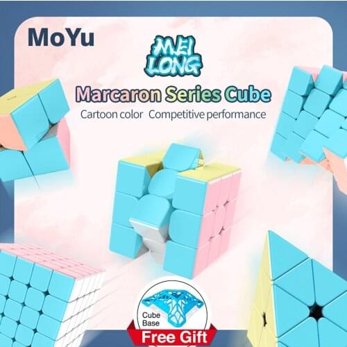Moyu Meilong 3x3 2x2 4x4 5x5 Pyramid Macaroon Speed Magic-Cube Professional Puzzle Cubo Magico Game Cube Educational toys