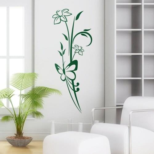 Stickers Athena floral Pattern Vinyl Wall Art Decal Mural Art Living Room Home Decor Poster House Decoration Wallpaper