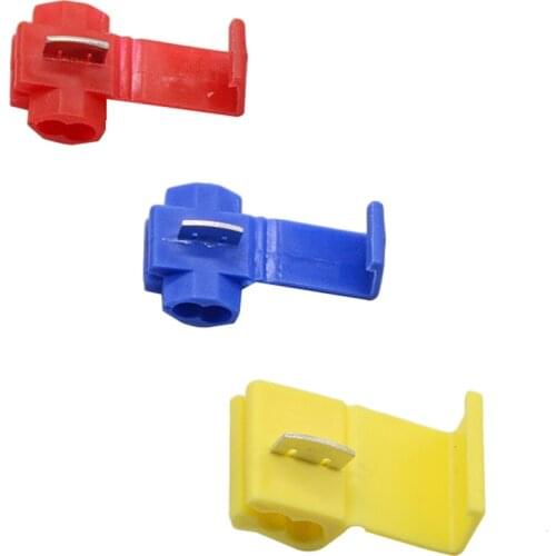 50PCS Red Blue Yellow Scotch Lock Quick Splice 22-18 18-14 12-10 AWG Wire Connector Wire Terminals Crimp 801P3 802P3 805P3