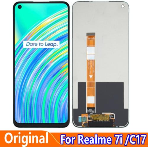 Original Display Replace 6.5" For Realme C17 RMX2101 LCD Touch Screen Digitizer Assembly For Realme 7i 2020 RMX2103