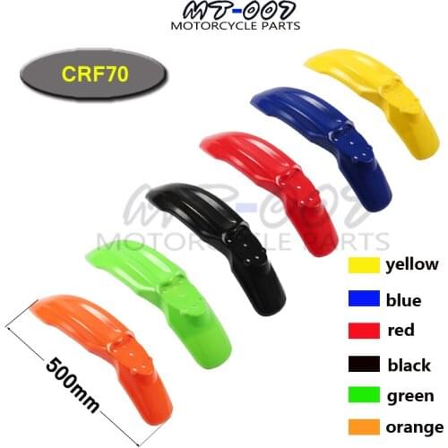 Motorcycle motorcross front mudguard front fender plastic cover for Chinese made CRF70 style pit dirt bike 150cc 160cc plastic