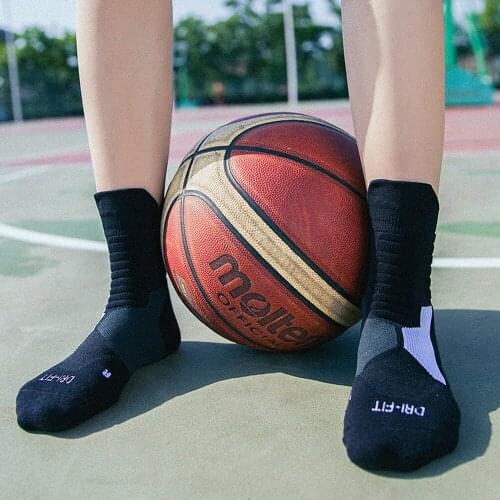 Professional Basketball Socks Deodorant Warm Winter Thickening Compression Ski Tube Outdoor Sports Fitness Sweat Towel Socks