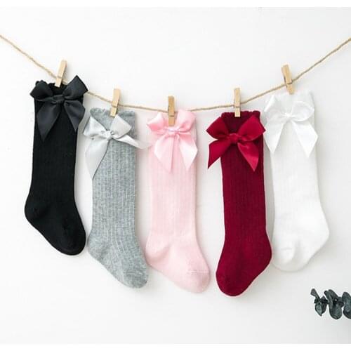 Brand New Newborn Baby Infant Girl Fishnet Stockings Non-Slip Knee High Lace Thin Stockings Princess Long Tube Booties 0-3Year
