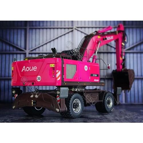 1/14 Scale Rc Construction Machinery Toy Model Wheeled Walking Remote Control Hydraulic Excavator Metal CNC Manufacturing LESU