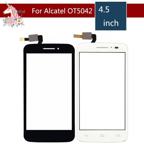 10pcs/lot 4.5" For Alcatel One Touch POP 2 5042D OT5042 5042 Touch Screen Digitizer Sensor Outer Glass Lens Panel Replacement