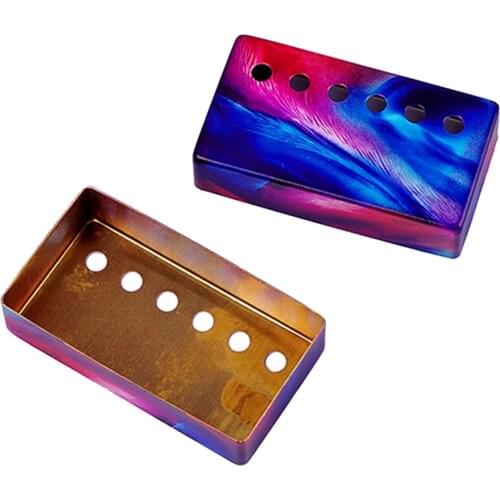 2pcs Humbucker Guitar Pickup Cover Copper 50/52mm Pole Spacing for Electric Guitar Spare Parts