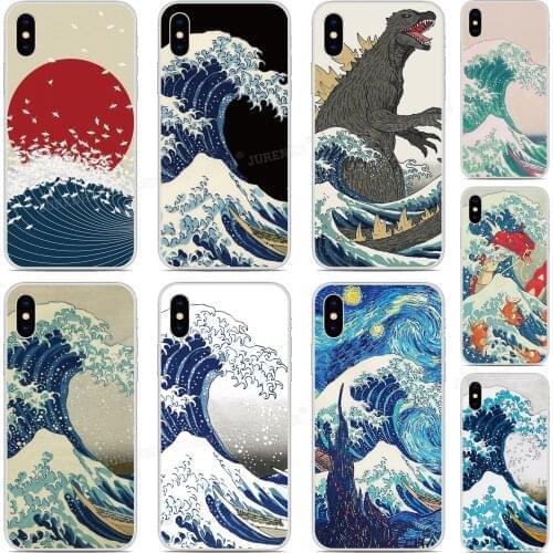 2019 Funda Wave off Kanagawa Silicone Soft TPU Phone Case For LG K50s K40s K20 K30 K40 K50 Q60 X2 G8X G8S ThinQ W10 W30 Cover