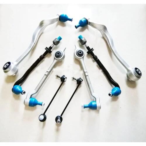 8 pcs/set wishbone kit E39 control arm track control arm suspension parts for BMW X5 E39 suspension control arm 31121141718