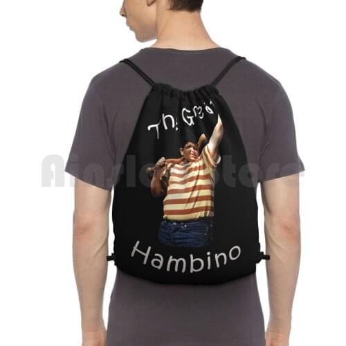 The Great Hambino Backpack Drawstring Bags Gym Bag Waterproof Sandlot Youre Killin Me Smalls Great Hambino Youre Killin