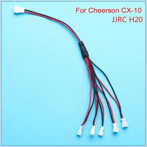 3.7V 1S Converting 5 Lipo Battery Balance Charger Conversion Charging Cable Line for Cheerson CX-10 JJRC H20