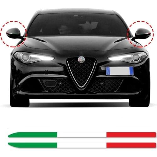 Car rearview mirror decoration sticker body pull flower for Alfa RomeoGiulia Stelvio modified parts