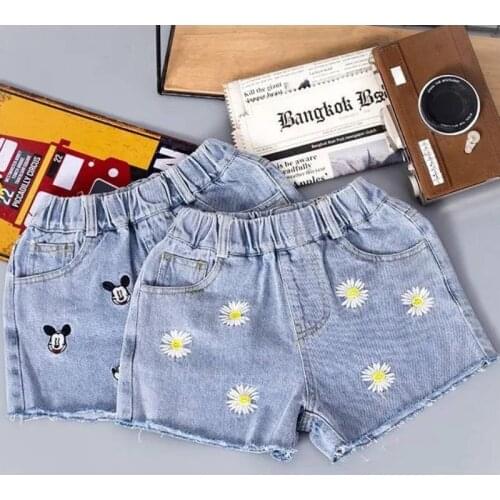 Disney Mickey Mouse Children Clothing Summer New Kids Toddler Korean Mickey Washed Cotton Childrens Shorts for Girls Boys Pants