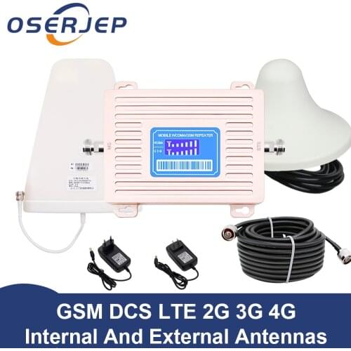 LCD Display GSM 900 CDMA 850 mhz Dual Band Repeater GSM 2G 3G 4G LTE Phone Amplifier Cellular Mobile Booster +LPDA /Panel Antenn