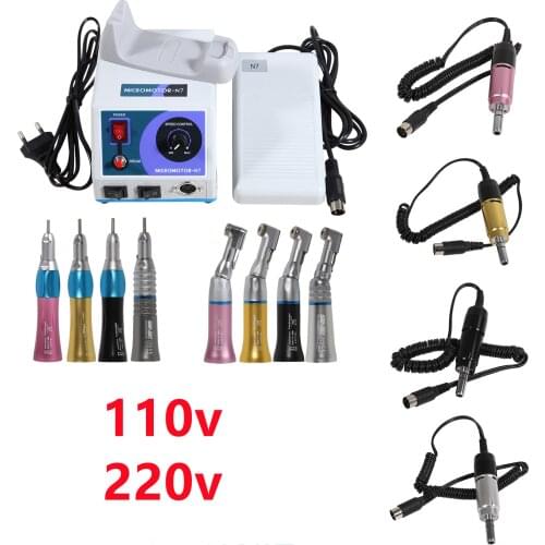 N7 Dental Lab 110V/220V Marathon 35K RPM Electric Micromotor Motor Contra Angle Straight Handpiece polishing Set Dental tool