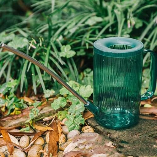 1L Plastic Watering Can Pot Plastic Long Mouth Garden Plants Watering Tool FU