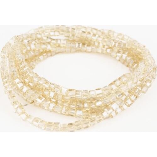 2mm 195pcs wholesale translucent bulk crystal glass square beads, string beads, seed beads, beads for jewelry making bracelets