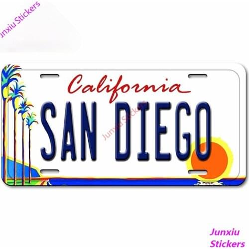 California Passport Outatime Anime Car Stickers for Bumper Trunk Surfboard Laptop Refrigerator Decal Vinyl Car Wrap PVC13x7cm