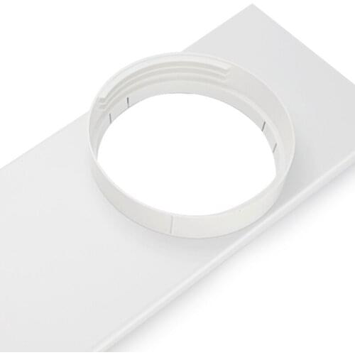 5.9'' Round Exhaust Hose Connector Window Seal Air Hood Baffle Plate Mobile Air Conditioning Accessories Kit N0PF