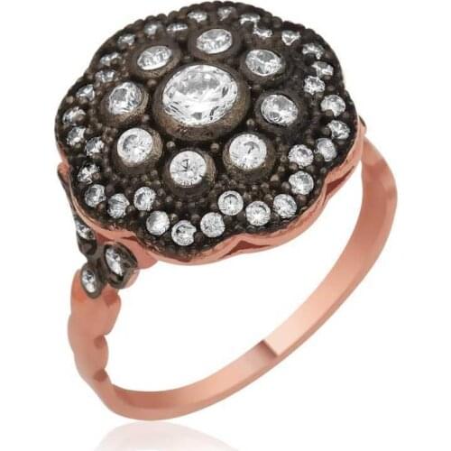 Merve Silver Rings With Diamonds