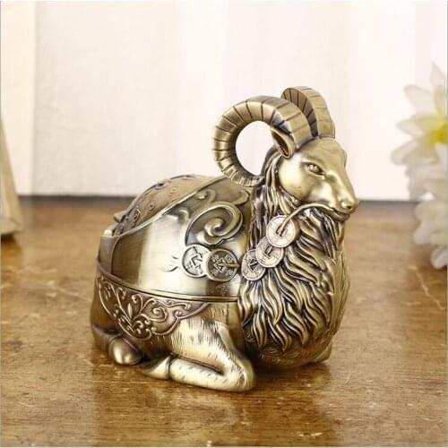 Creative Animal Sheep Metal Ashtry Cigar Accessories Cute Ashtray Decorative Tray For Cendrier Cigare For YHG050