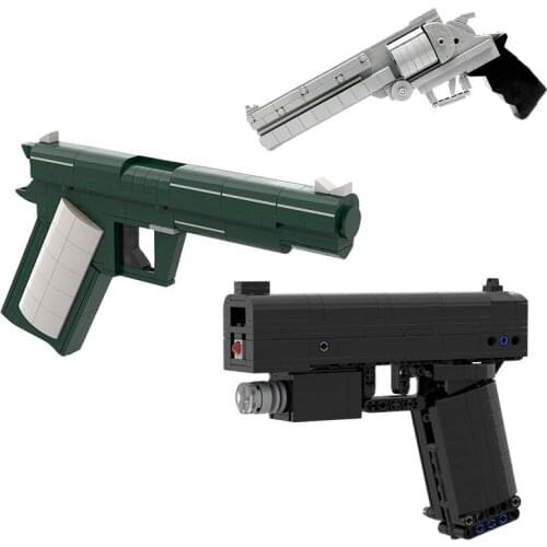 Military Firearm Hero Pistol Submachine Gun Model Glock Weapon Gun Building Block Model MOC 28953 10242 Kids DIY Toy Gifts