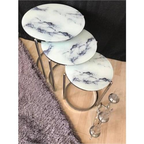 Natural 2021 Zigon Coffee Table Pad Metal Foot Above Glass