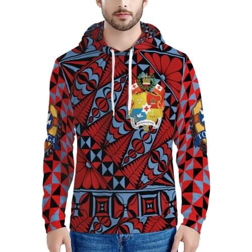 New Autumn Winter Design Polynesian Tonga Style 3D Printing Men Sweatshirt Hoodie Sport Boy Hooded Hoodie Long Sleeve Sports Top