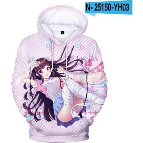 New Danganronpa Monokuma Cosplay Costume Unisex Hoodie Sweatshirt Streetwear Hooded Casual Coat Game Anime Boys Girls Pullover