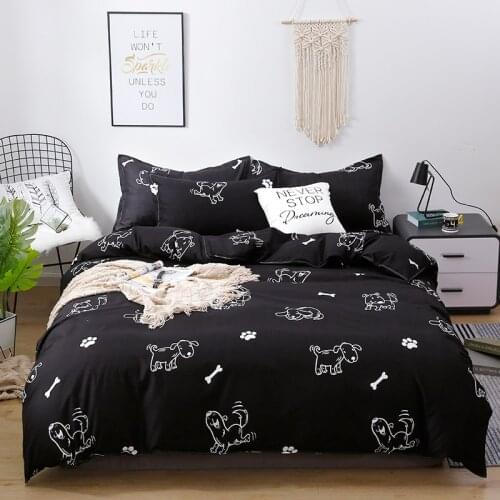 Cartoon dog duvet cover pillowcase 3pcs 220x240,200x200,child quilt cover blanket cover 135x200 ,single double king size bedding