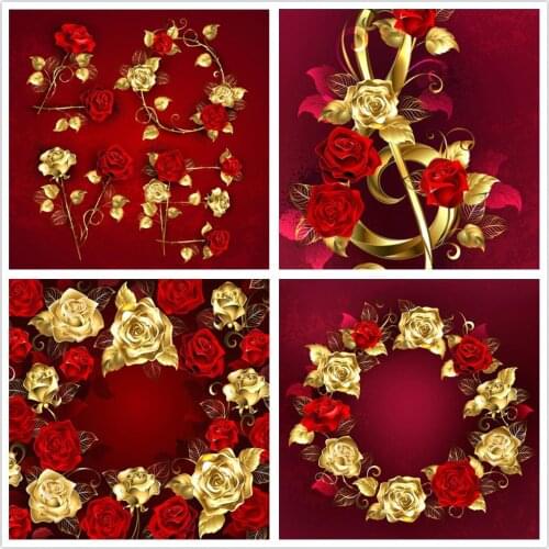 Full Diamond Painting Cross Stitch Mosaic Yellow Flower 5D Diy Square Round Stone Bead Drill 3d Embroidery Rhinestone Gift