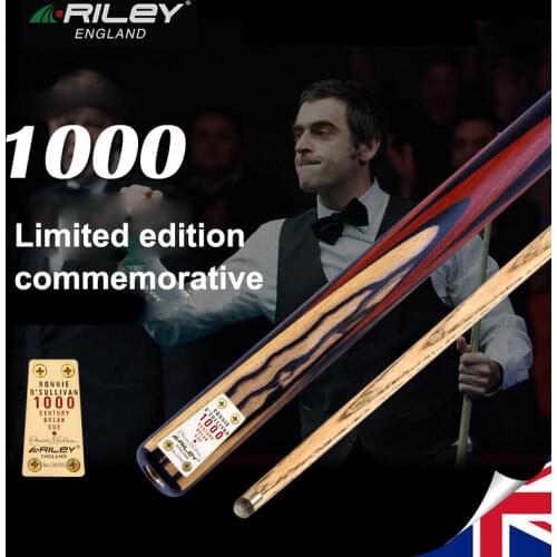 RILEY RCENT-101 Handmade 9.5mm One Piece Billiard Snooker Stick Cue with Case Extension Limited to 1000 Original England Taco