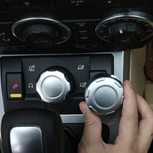 For Land Rover Freelander 2 2007-12 Car Headlight Switch Knob Cover For Freelander 2 Terrain Knob Cover Stickers Car Accessories