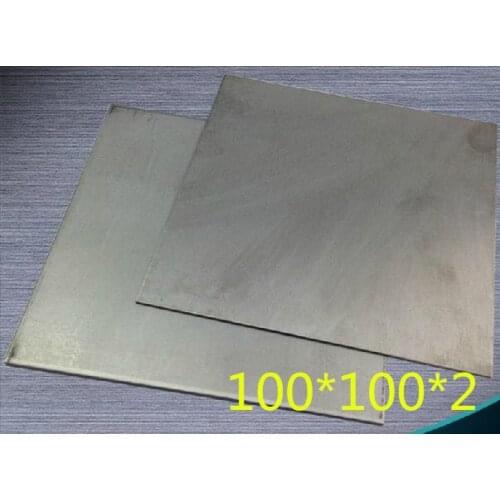 2pcs/lot 2mm thickness 100x100mm titanium Ti plate,titanium sheet and plate,dynamic plates