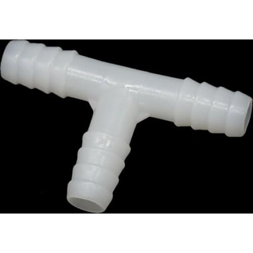 10mm Hose Tee Barb Connector Water Splitter T type Agriculture Garden Irrigation Water Quick Coupling Pipe Fittings 10 Pcs