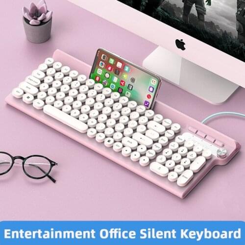Ultra-Thin USB Wired Membrane Keyboard 102 Keys ABS Keycap Mute Multifunction Gaming Keyboards Waterproof For PC Laptop Computer
