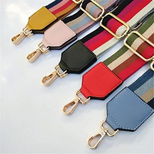 Fashion Luxury Colorful Women Bag Accessories Color Long Shoulder Strap Single Shoulder Slung Shoulder Strap Adjustable Bag Stra