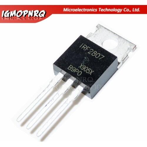 10pcs IRF2807 IRF2807PBF MOSFET MOSFET N 75V 82A TO-220 new original Immediate delivery