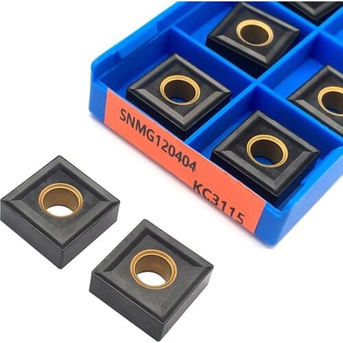 10PCS SNMG120404 KC3115 High Quality Carbide Inserts External Turning Tool SNMG 120404 Blades CNC Lathe Tools For Cast Iron