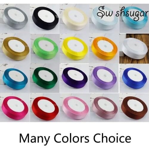 25yards/Roll 20mm Organza Satin Ribbon Stain Silk String Craft Wedding Party Garland Decor Jewelry Packing Accessories