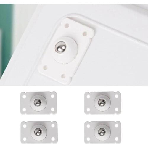 4pcs Adhesive Swivel Casters Universal Furniture Wheel Castor Roller For Storage Box Platform Trolley Chair Paste Pully Home