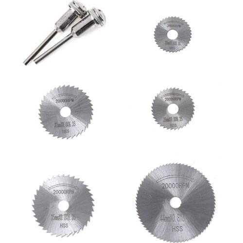 7pcs/set HSS Circular Saw Blade For Drill Rotary Tool Cutting Wheel Discs