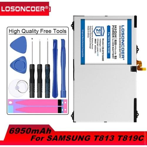 LOSONCOER 6950mAh EB-BT810ABE /ABA For Samsung GALAXY Tab S2 9.7 T815C SM-T815 T815 SM-T817A SM-T810 S2 T813 T819C Battery