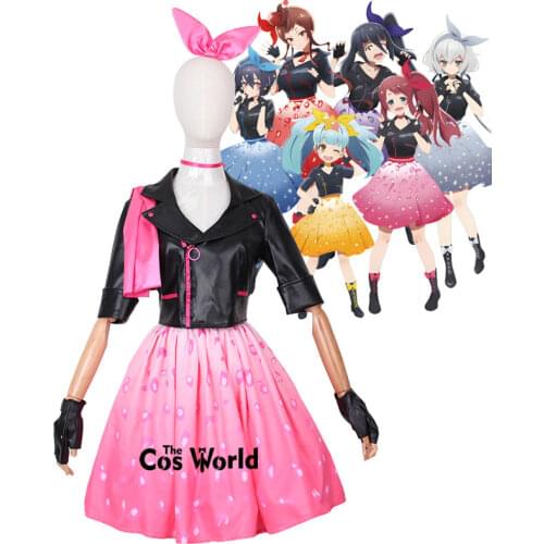 ZOMBIE LAND SAGA Yuugiri Dress Outfit Anime Cosplay Costumes