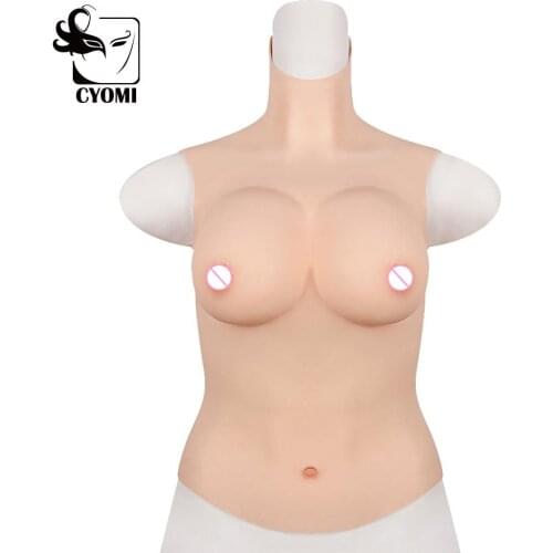 CYOMI Silicone Boobs Half Bodysuit Forms of Female Breast protheses and implants tits Artifical Breast Forms for Crossdressers