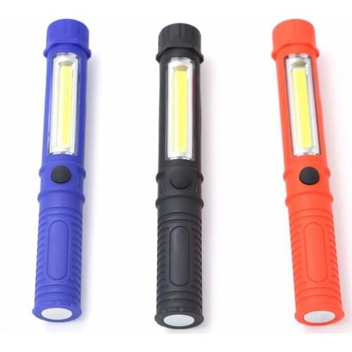 Car repair Mini Light Working Inspection light COB LED Multifunction Maintenance flashlight Hand Torch lamp With Magnet AAA