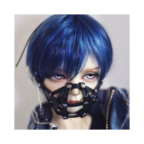 BJD doll imitation hair fit 1/31/41/6 Uncle size fashion boys and girls everyday short hair juvenile hair imitation mohair black