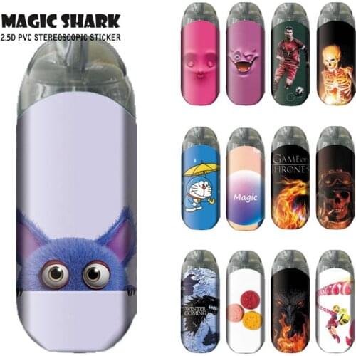 Magic Shark Cute Fox Bubble Cristiano Ronaldo Skull Skeleton Case Sticker Wrap Skin for Vaporesso Zero