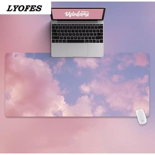 Cute Mouse Pad Gaming Deskpad for Office Home Gamer 80x30 90x40 Large Writing Desk Mats Laptop Mouse Mat Kawaii Mouse Pad