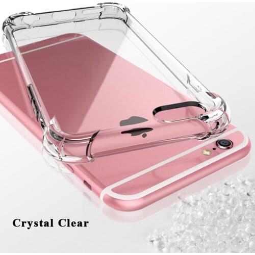 Airbag Drop Protection Soft TPU Clear Case For iPhone X XS MAX XR 8 7 6 6S Plus SE 5 5S Transparent Phone Cases Back Cover Coque