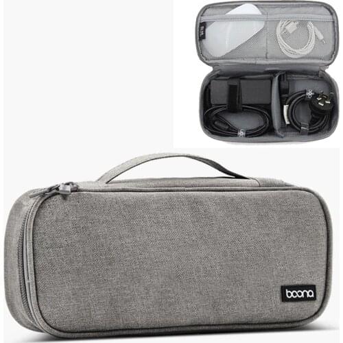 New Travel Electronics Cable Organizer Bag Portable Storage Case Zippered for USB Cables Laptop Charger Organizer Dropshipping